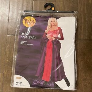 Halloween Sara Sanderson New Women's Maxi Dress - Red and Purple S (4-6)